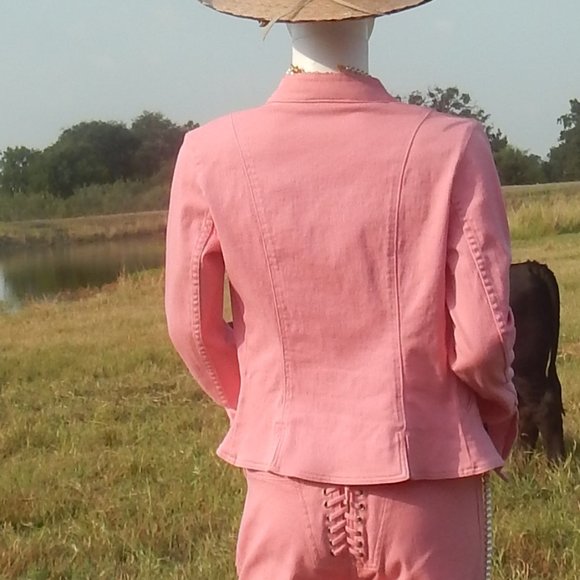 Betsey Johnson- size 6-  HOT PINK DESIGNER JACKET/NEVER WORN - Picture 11 of 15